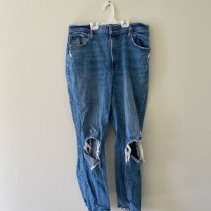Abercrombie & Fitch Curve Love Ultra High Rise ‘90s Straight Jeans